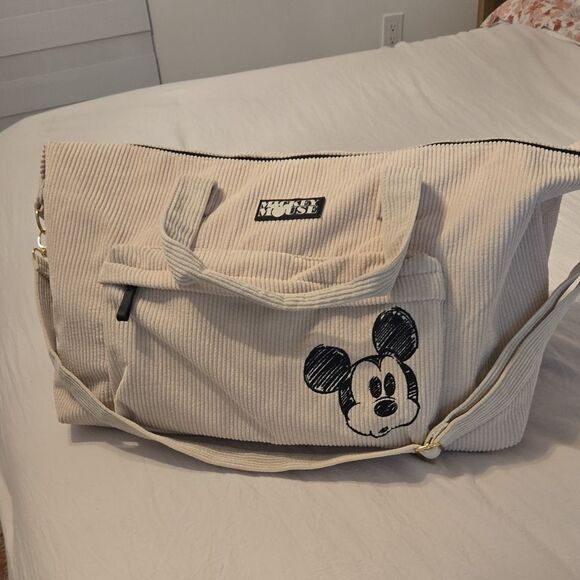Disney Cream and Black Mickey Mouse Bag - Picture 1 of 4